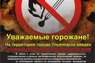 Ульяновск вводит особый противопожарный режим: как это отразится на жизни горожан