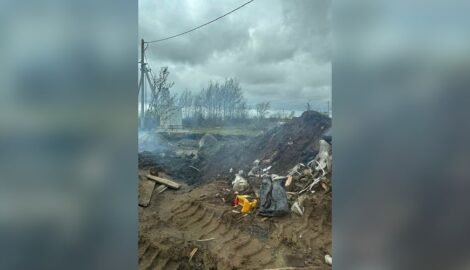 Продолжительное загорание мусорной свалки в Ульяновском Заволжье вызывает беспокойство среди местных жителей