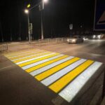Лазерные зебры освещают улицы Ульяновска
