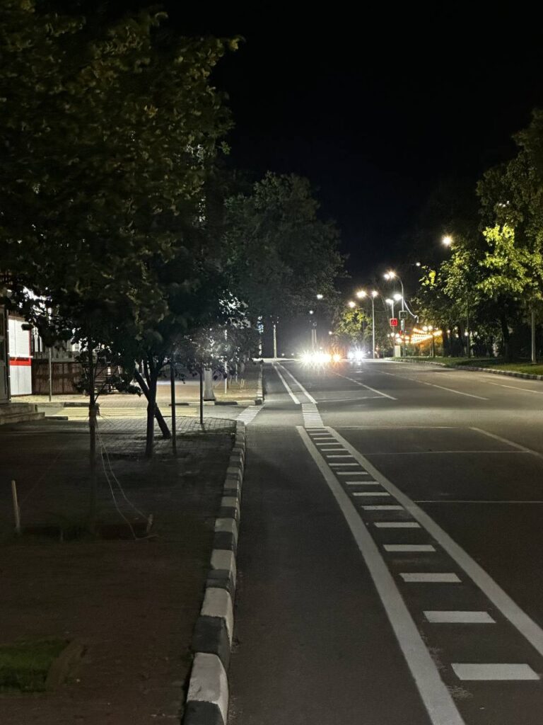 Новая велоразметка на улице Гончарова в Ульяновске