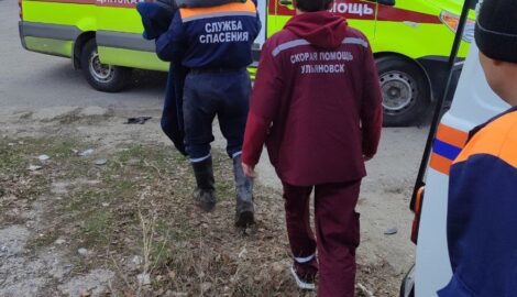 Ульяновские спасатели оперативно вызволили двух детей, угодивших в трясину на Волжском склоне