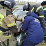 Утреннее ДТП в Ульяновске: ВАЗ перевернулся после столкновения с Нивой, есть пострадавший