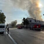 Крупный пожар в центре Ульяновска: Офисное здание на улице Марата объято пламенем, движение парализовано