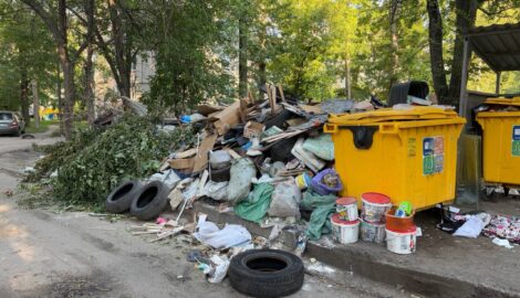 Экологический коллапс на Кольцевой: Двор утопает в горах гниющего мусора, жители бьют тревогу