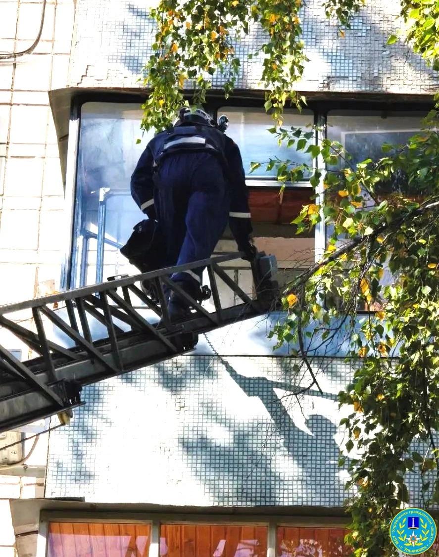 В Уфе спасатели помогли пенсионерке, запертой двухлетним внуком на балконе