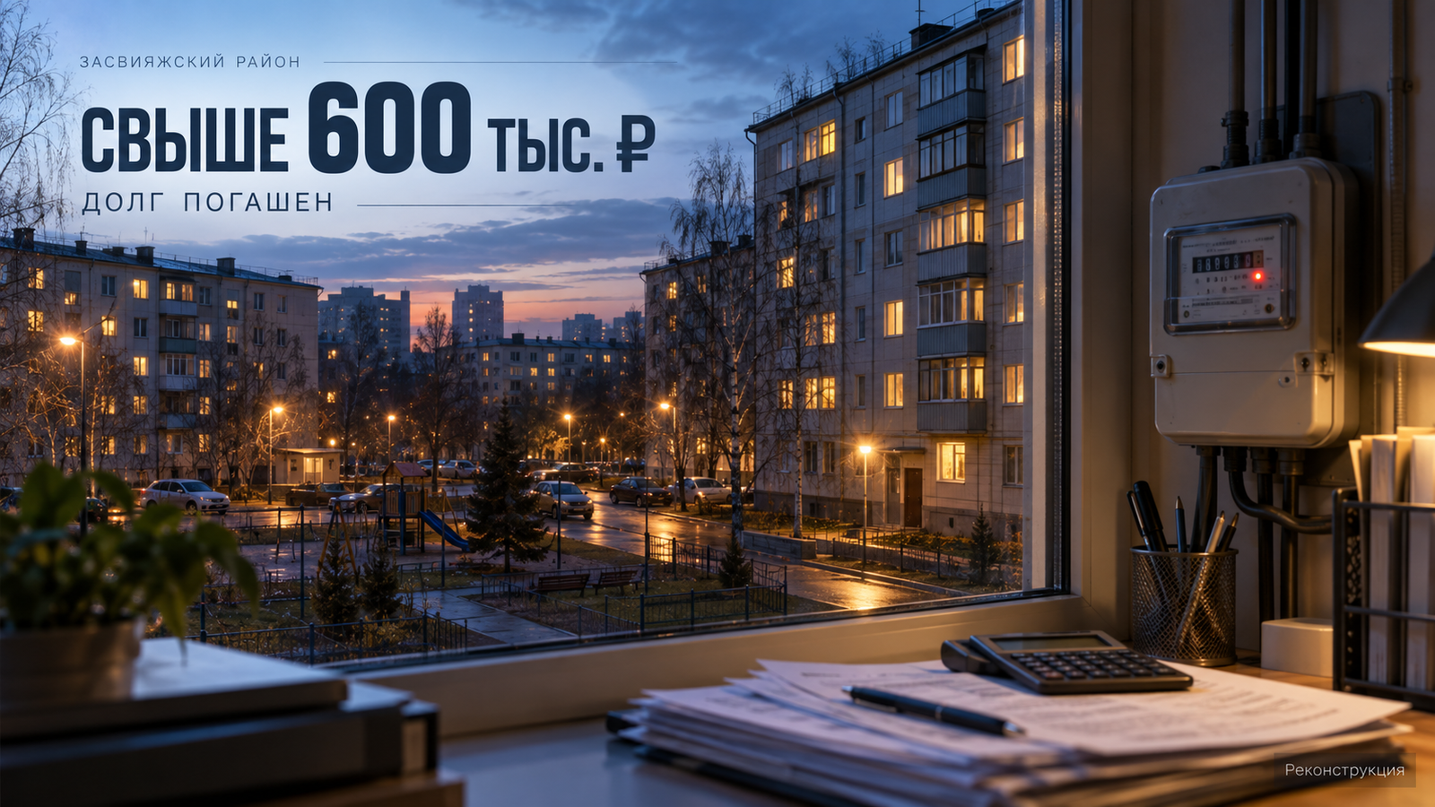 В Засвияжском районе управляющие компании выплатили свыше 600 тысяч рублей долга за свет после вмешательства прокуратуры
