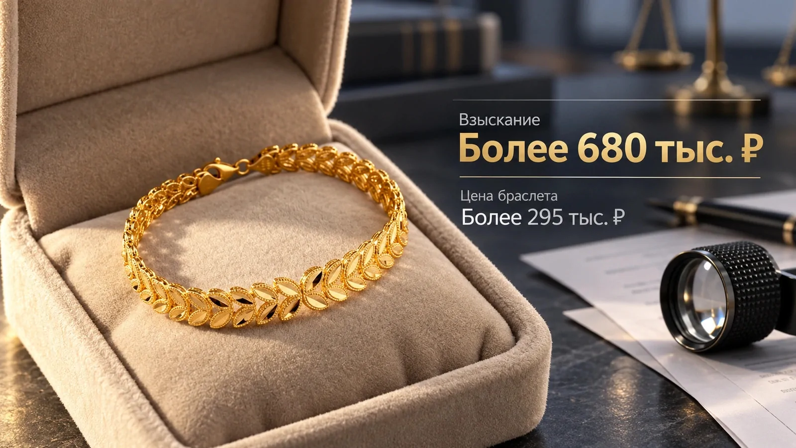 Ювелирную сеть обязали выплатить более 680 тысяч рублей за продажу бракованного золотого браслета