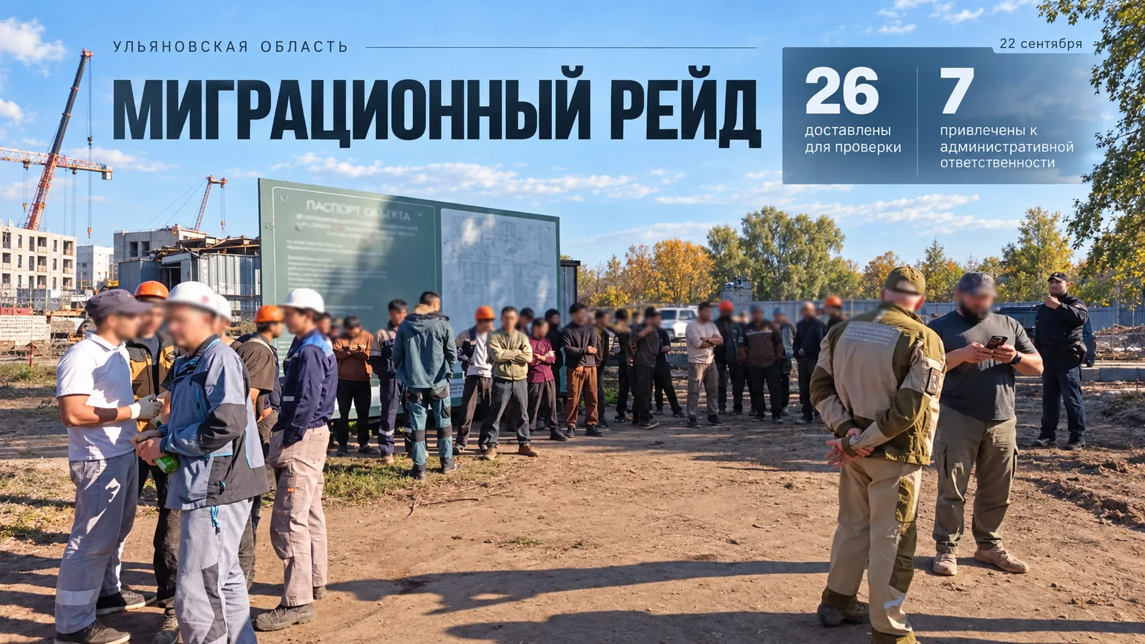 В Ульяновской области прошел рейд по соблюдению миграционного законодательства