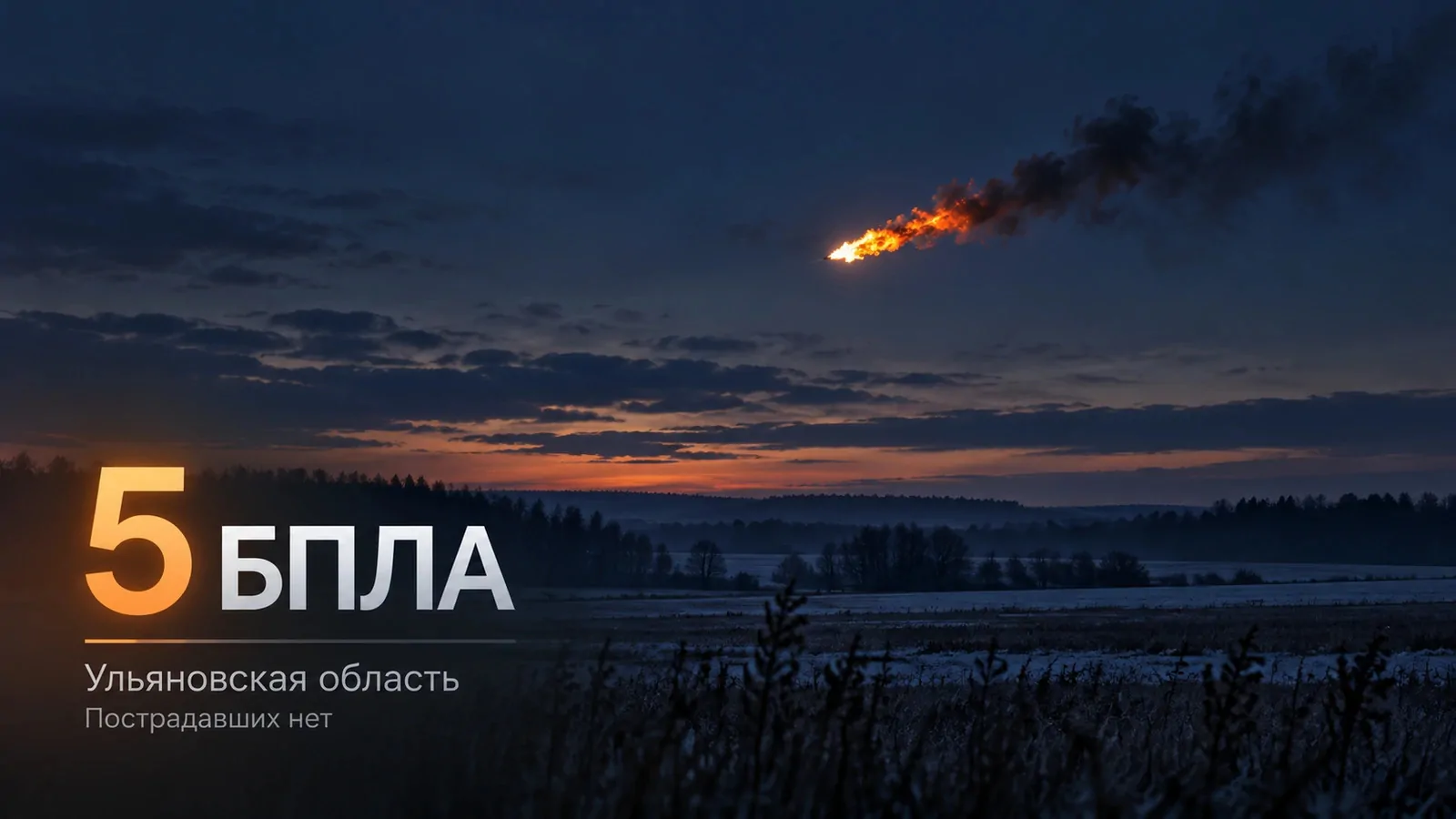 Дежурные силы ПВО нейтрализовали пять беспилотников над Ульяновской областью