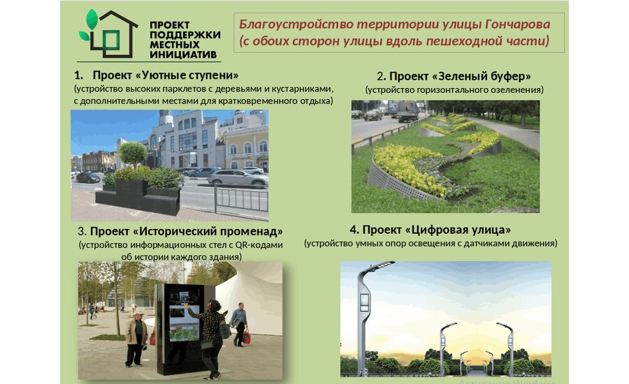Ульяновцы определят облик центра города: представлены проекты благоустройства улицы Гончарова и площади Ленина