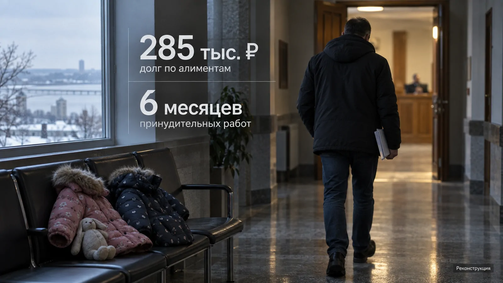 В Ульяновске мужчину приговорили к принудительным работам за долг по алиментам двум дочерям