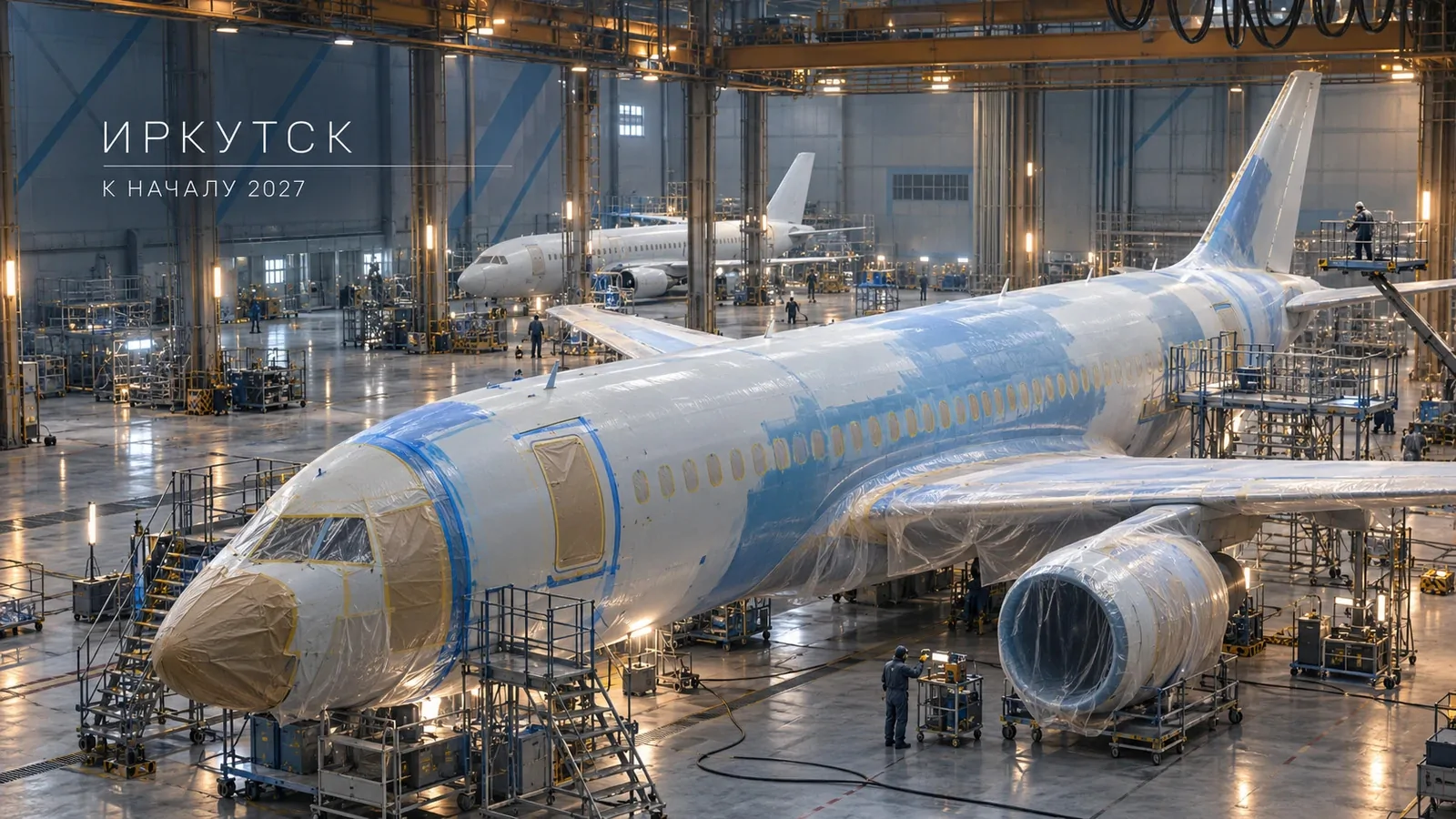 Окраску лайнеров МС-21 и «Суперджет» намерены полностью перевести на мощности в Иркутске